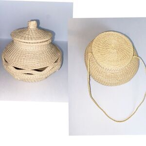 Vintage Choco Indian Baskets Set Of 2